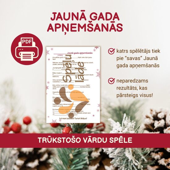 SPĒLE "JAUNĀ GADA APŅEMŠANĀS"